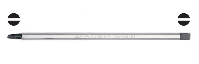 DUZ KOMBINE SUNGU 4.0 - 6.0 X 175 MM CERPA